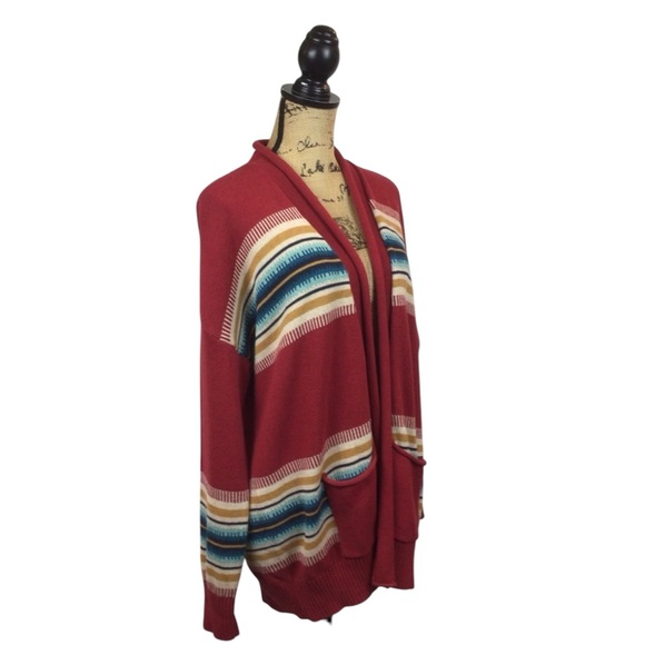 Pendleton USA Aztec Wool Blend Open Cardigan - Picture 3 of 11